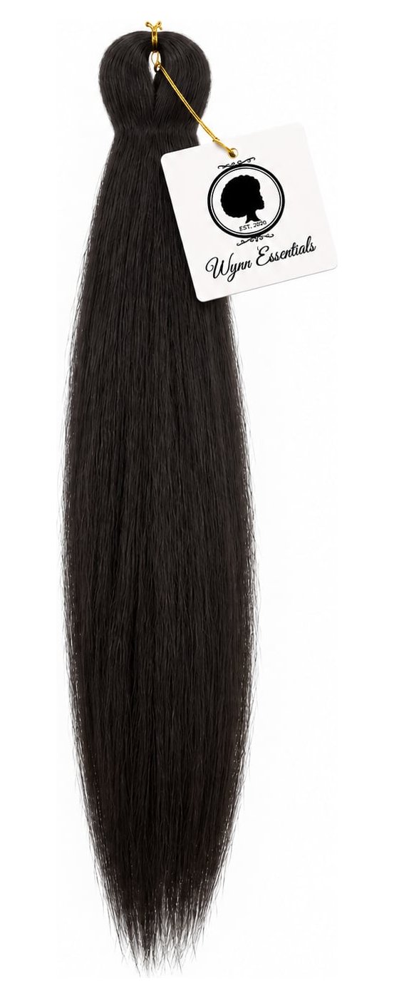 Wynn Essentials ACV-Treated Pre-Stretched Braiding Hair in #2 Dark Brown