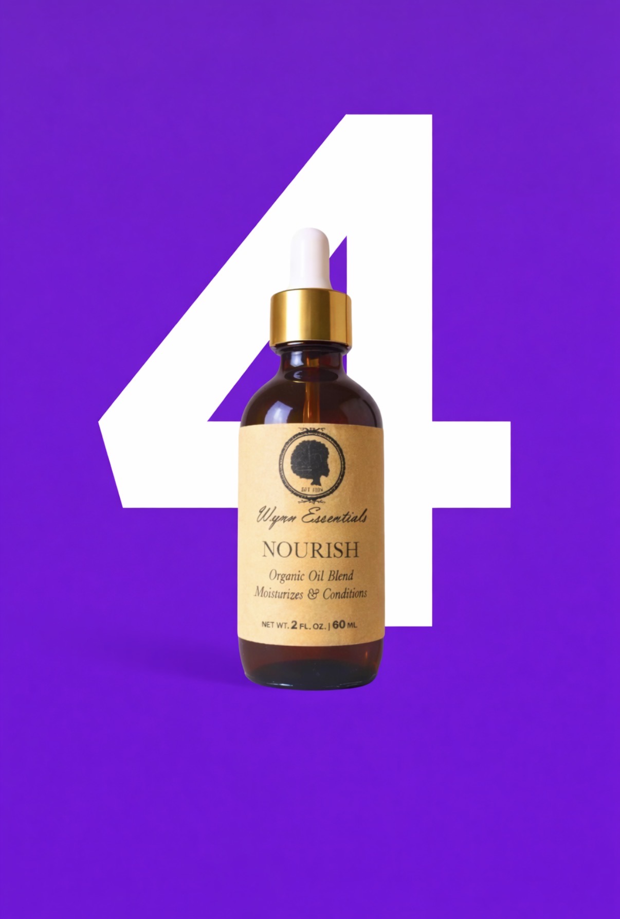 Step 4 of the Hair Wellness Bundle: Nourish Organic Oil Blend