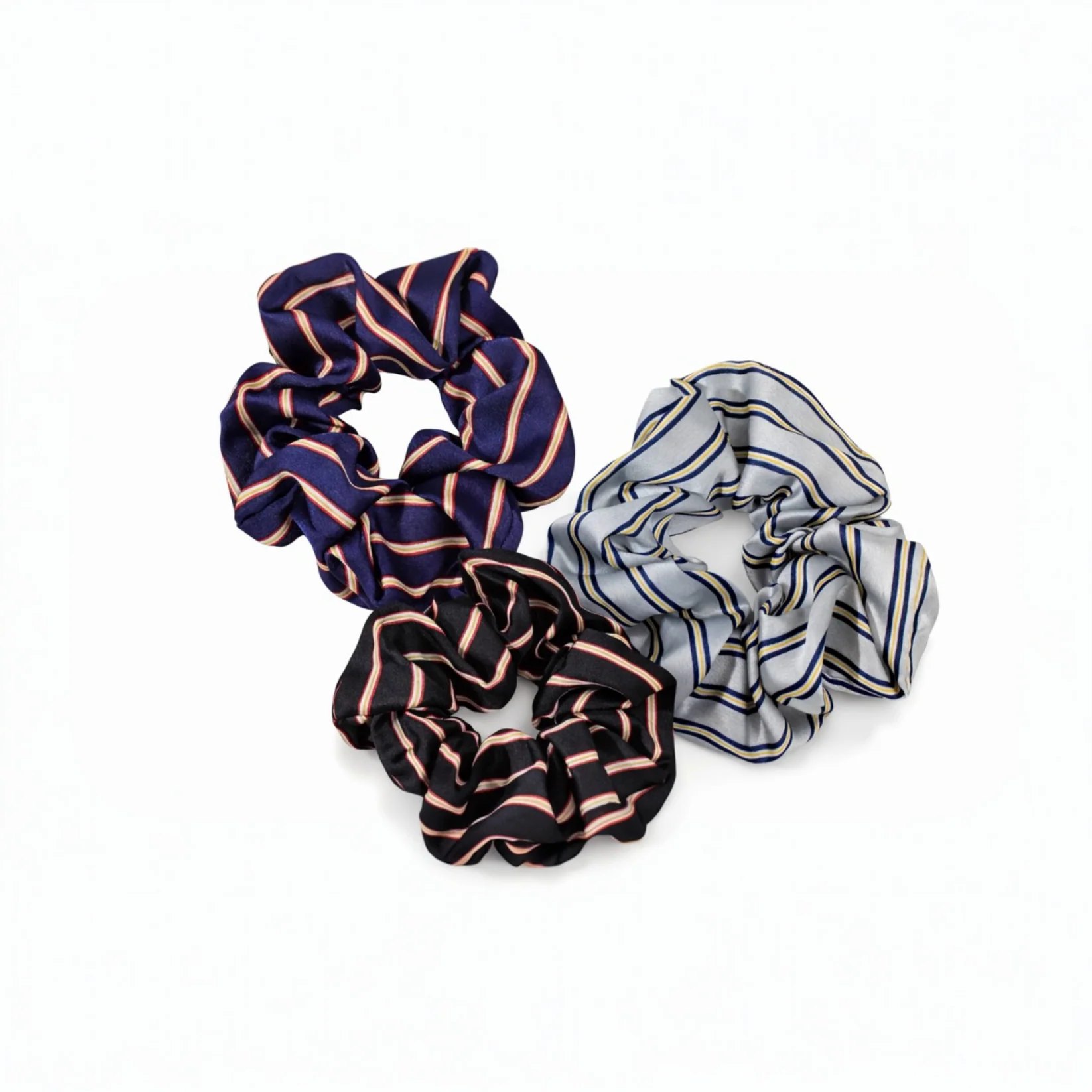 Heritage Hold satin scrunchie lifestyle detail
