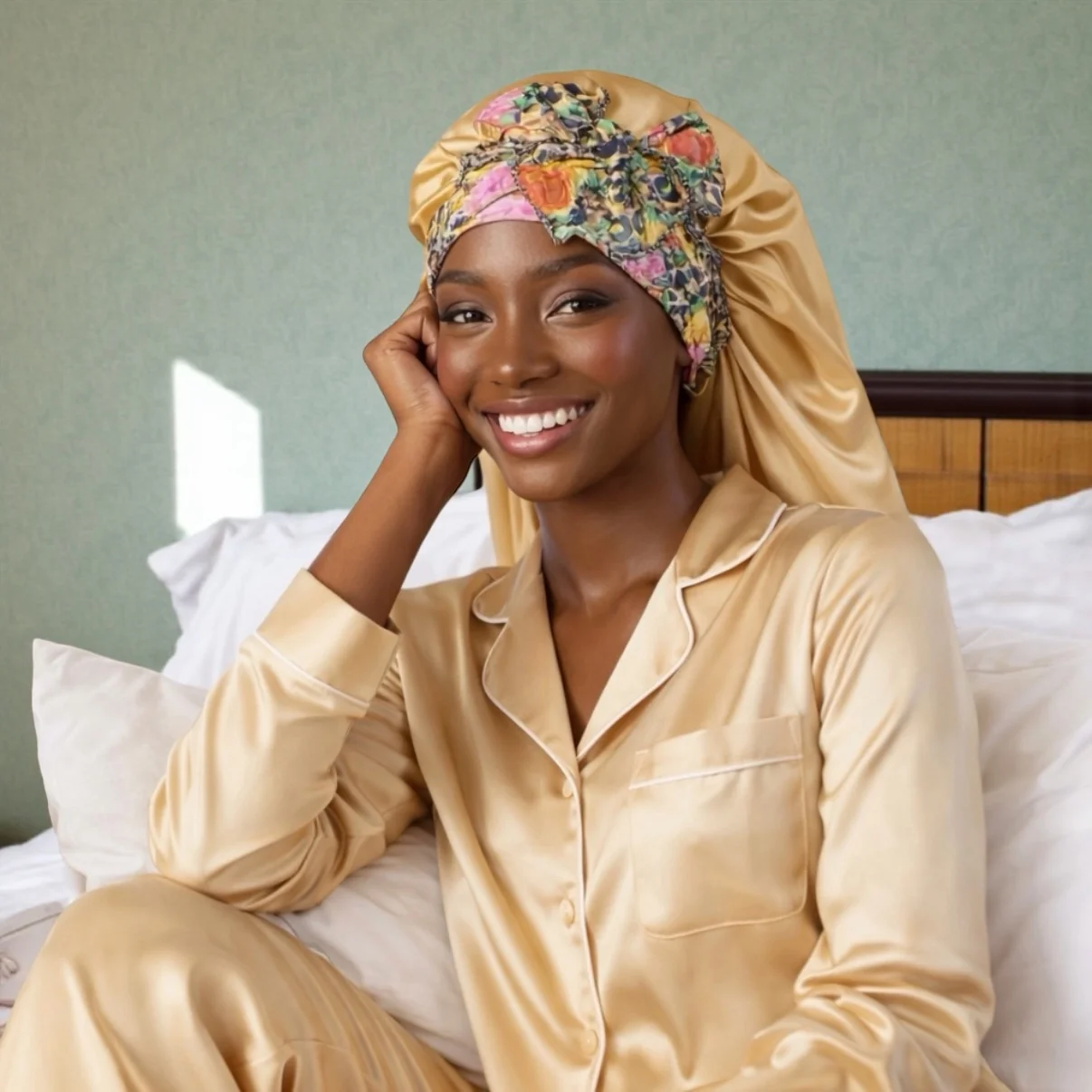 Soft Life Bonnet shown on a model