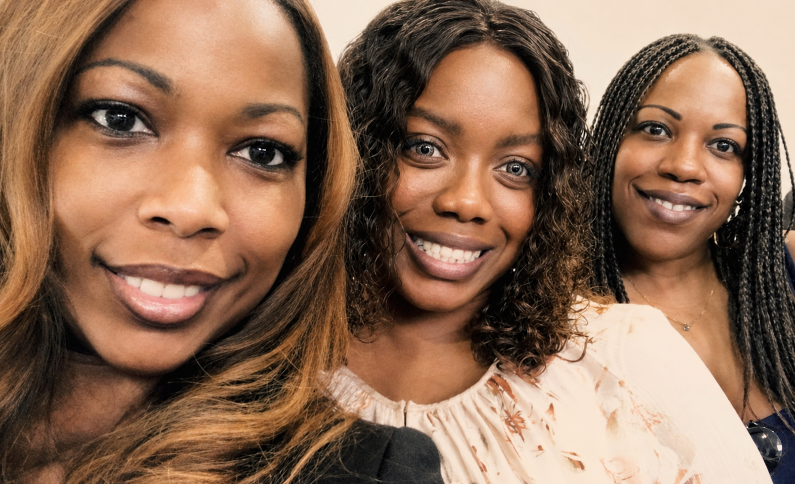 Wynn Essentials founders Patricia Wynn, Karina Wynn, and Sheree Wynn, pictured from left to right
